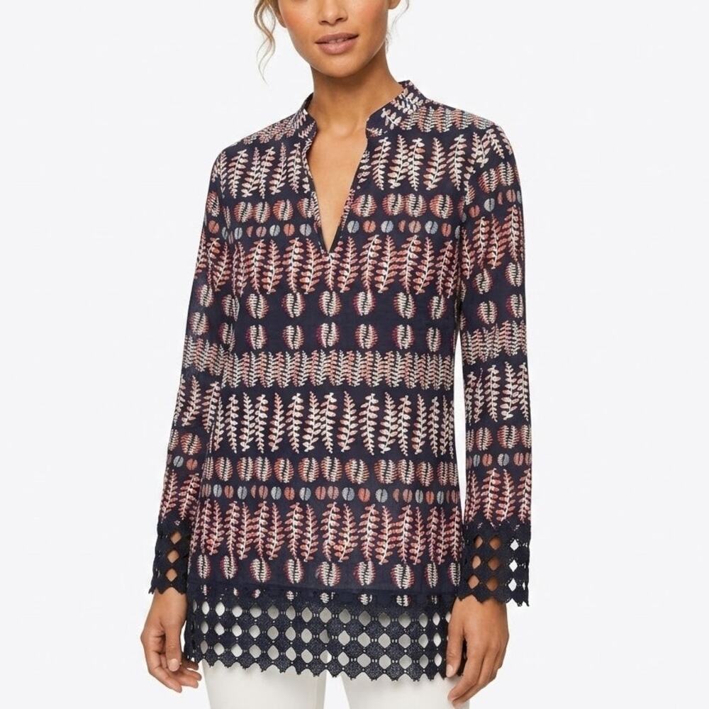 Tory Burch Printed Blouse Size 0